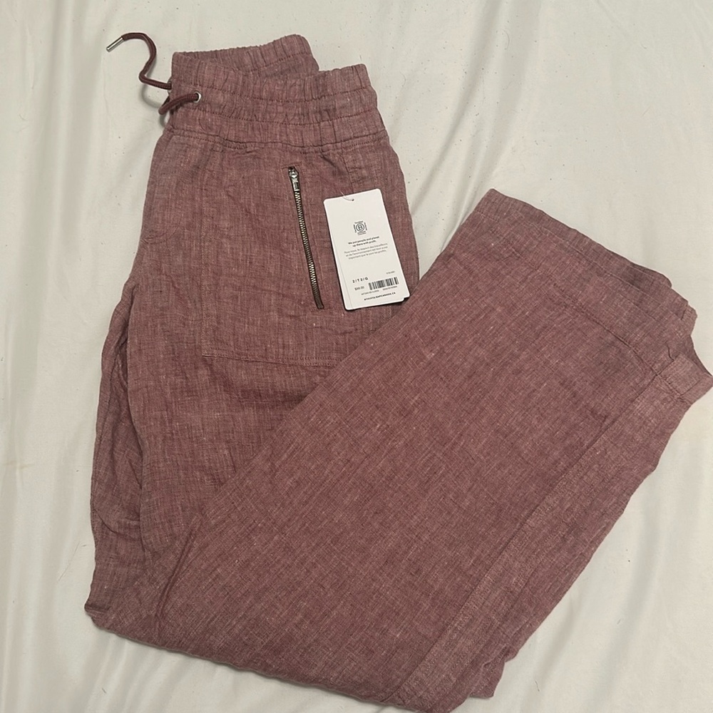 3/$125 NWT Athleta Cabo Linen Pant Size 2 tall